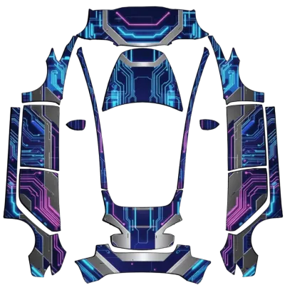 Cyberpunk – Tesla Model 3 wrap