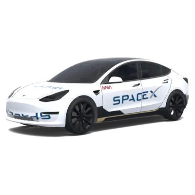 Misión SpaceX Blanca – wrap para Tesla Model 3