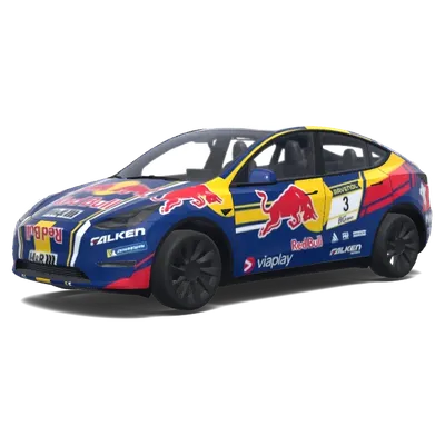 Red Bull Blue Falcon – Tesla Model Y wrap