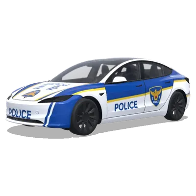 Korean police car. – Tesla Model 3 wrap