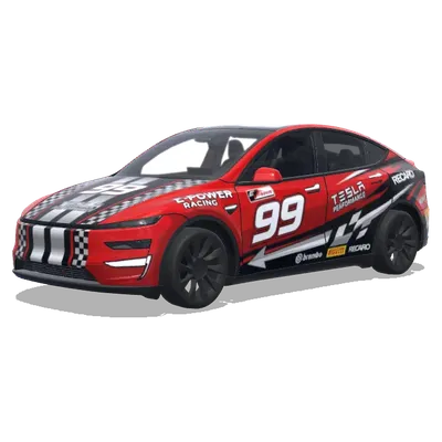 Rot 99 Performance-Folierung – Tesla Model Y Wrap