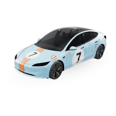 海灣石油7（Gulf 7） – 特斯拉 Model 3 塗裝