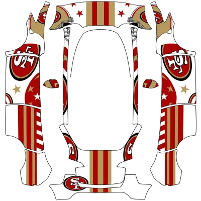 49ers 2 – Tesla Model Y Wrap