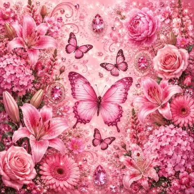 玫瑰石英花園（Rose Quartz Garden） – 特斯拉 Model Y 塗裝