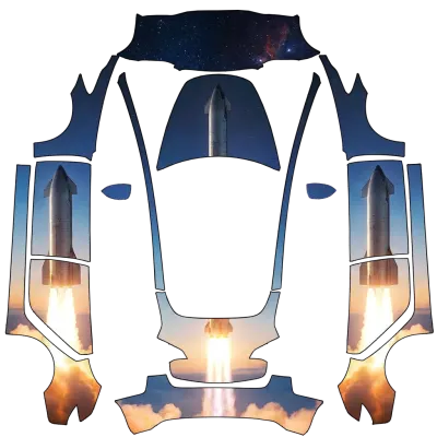 Starship Design – Tesla Model 3 Wrap