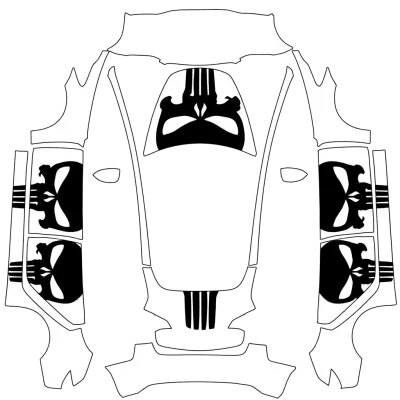 懲罰者（Punisher） – 特斯拉 Model 3 塗裝