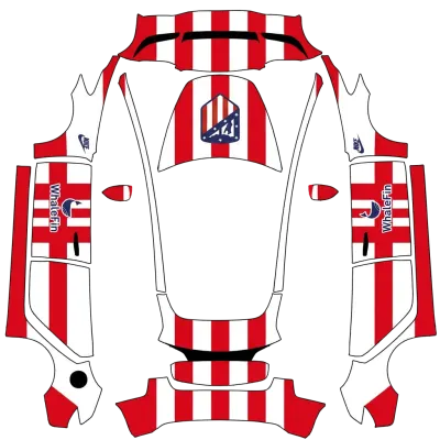 Atlético Madrid (Atlético de Madrid.) – Tesla Model 3 Wrap