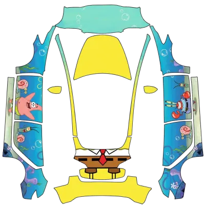 SpongeBob (Spongebob) – Tesla Model 3 Wrap