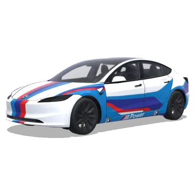 BMW 스타일 랩 (BMWに見えるラップを作って) – 테슬라 Model 3 랩핑