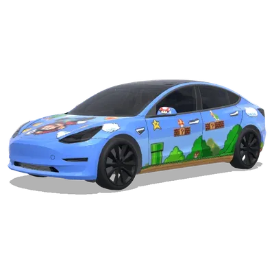 Mario – Tesla Model 3 wrap