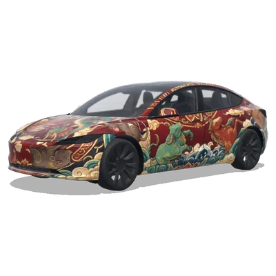 Chinesisches Tierkreiszeichen (Chinese Zodiac) – Tesla Model 3 Wrap