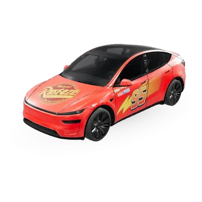 Lightning McQueen – Tesla Model Y wrap