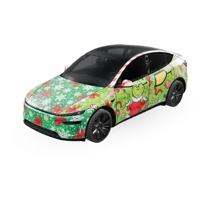 Grinch Folie (Grinch Wrap) – Tesla Model Y Wrap