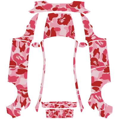BAPE粉色迷彩（BAPE pink camo） – 特斯拉 Model Y 塗裝
