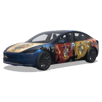 Hogwarts – Tesla Model 3 wrap