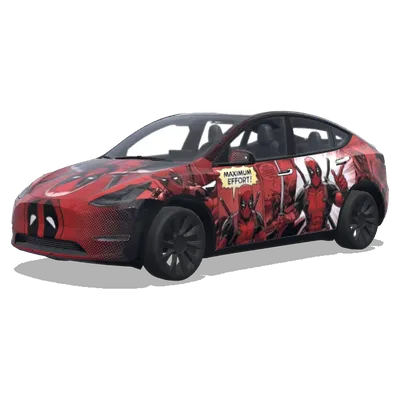 데드풀 (Deadpool) – 테슬라 Model Y 랩핑