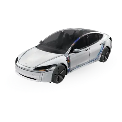 Делориан (Delorian) – оклейка Tesla Model 3