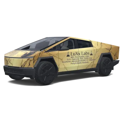 ラックスラボ ゴールドマーブルラップ – テスラ Cybertruck ラッピング