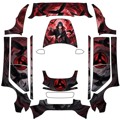 Itachi y cuervos – Tesla Model 3 wrap
