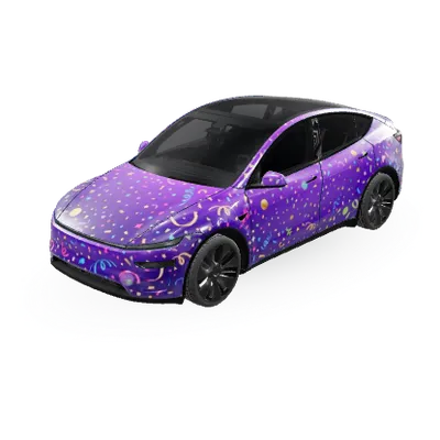 誕生日 (Birthday) – テスラ Model Y ラッピング