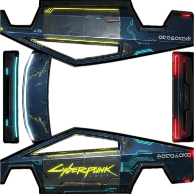 Cyberpunk 2077 – Tesla Cybertruck Wrap