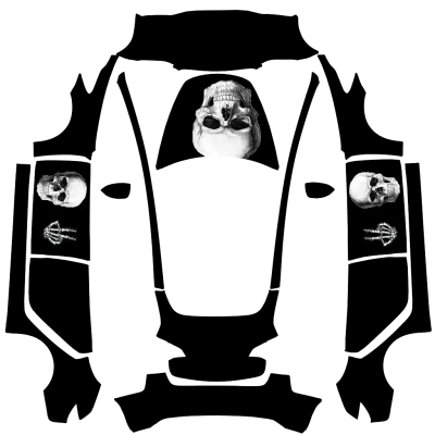 骷髏（skull） – 特斯拉 Model 3 塗裝