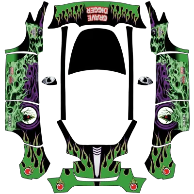 Grave Digger – Tesla Model Y Wrap