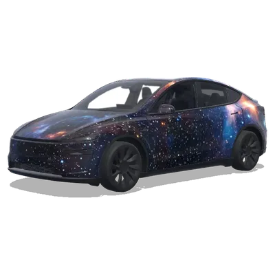은하계 패럴랙스 (only the galaxy skin with the parallax) – 테슬라 Model Y 랩핑