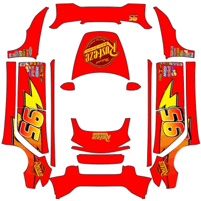 lightning McQueen – Tesla Model 3 wrap