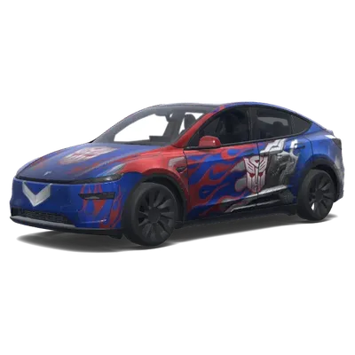 トランスフォーマーズ・フレイム・ラップ – テスラ Model Y ラッピング