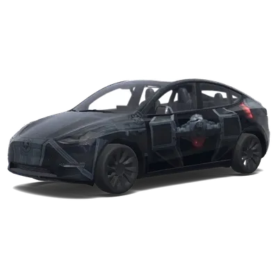ダース・ベイダー機 – テスラ Model Y ラッピング