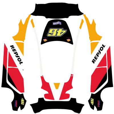 羅西本田（2003 Rossi Repsol Honda） – 特斯拉 Model 3 塗裝