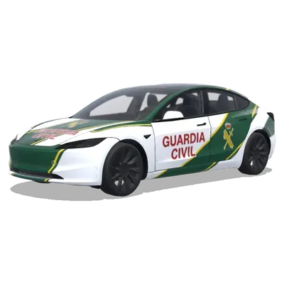 Guardia civil – Tesla Model 3 wrap