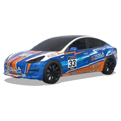 蓝色赛道特斯拉 – 特斯拉 Model 3 涂装