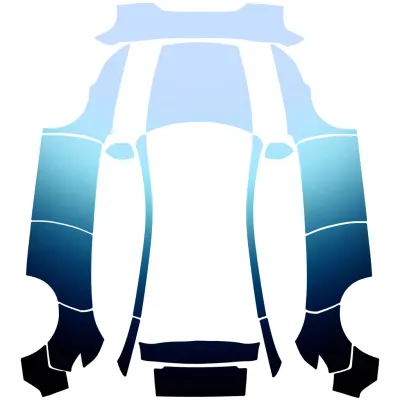 Синий градиент (Blue gradient) – оклейка Tesla Model Y