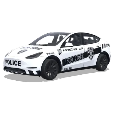 Полицейский Tesla подразделения K-9 – оклейка Tesla Model Y