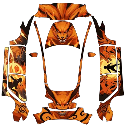 나루토 (Naruto) – 테슬라 Model 3 랩핑