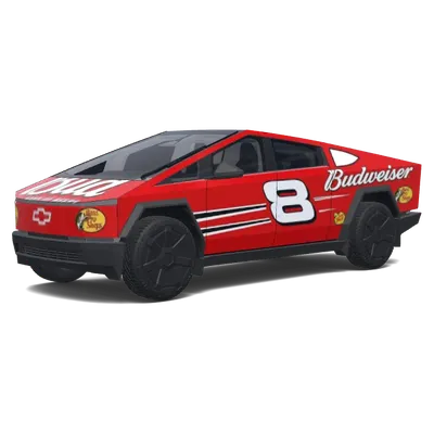 Budweiser Nummer 8 – Tesla Cybertruck Wrap