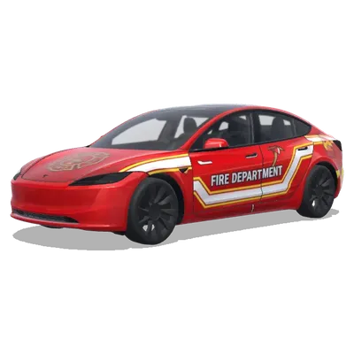 消防紅 – 特斯拉 Model 3 塗裝