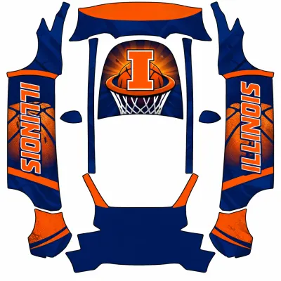 伊利諾伊籃球（Illini Basketball） – 特斯拉 Model Y 塗裝