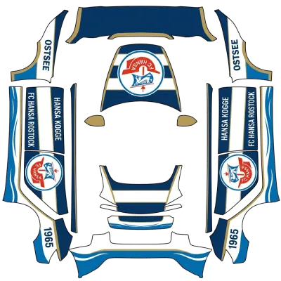 FC Hansa Rostock v1 – Tesla Model 3 Wrap