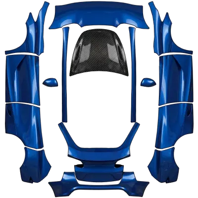 藍色碳纖（blue carbonn） – 特斯拉 Model Y 塗裝