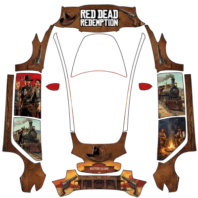 레드 데드 리뎀션 (Red Dead Redemption) – 테슬라 Model 3 랩핑