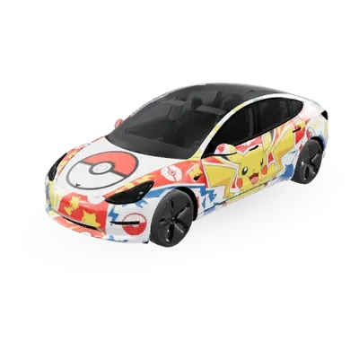 포켓몬 (Pokemon) – 테슬라 Model 3 랩핑