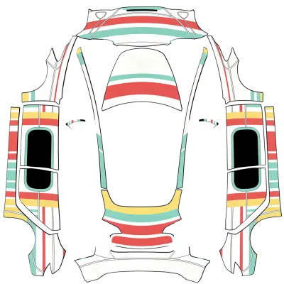 Disney Monorail (Disney monorail) – Tesla Model 3 Wrap