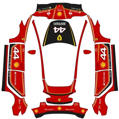 Ferrari LH44 – оклейка Tesla Model 3