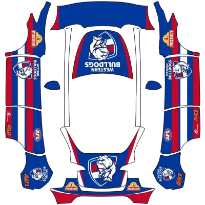 AFL Western Bulldogs – Tesla Model Y Wrap