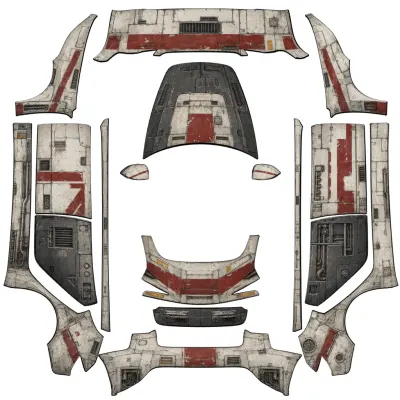 X-Wing – Tesla Model 3 wrap