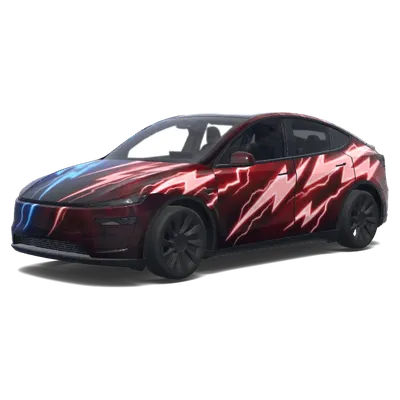 青稲妻 – テスラ Model Y ラッピング