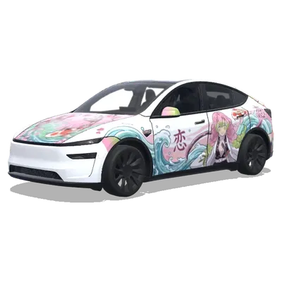 Demon Slayer Koi Säule – Tesla Model Y Wrap